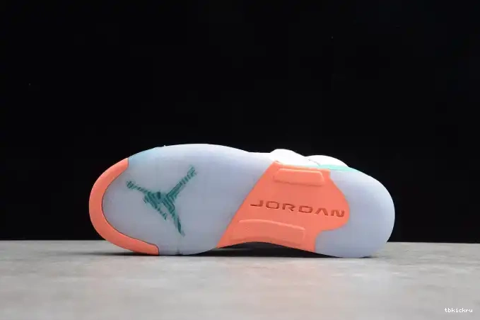 Reps TBkick 440892-100 Air 5 GS Light Jordan Aqua 0610